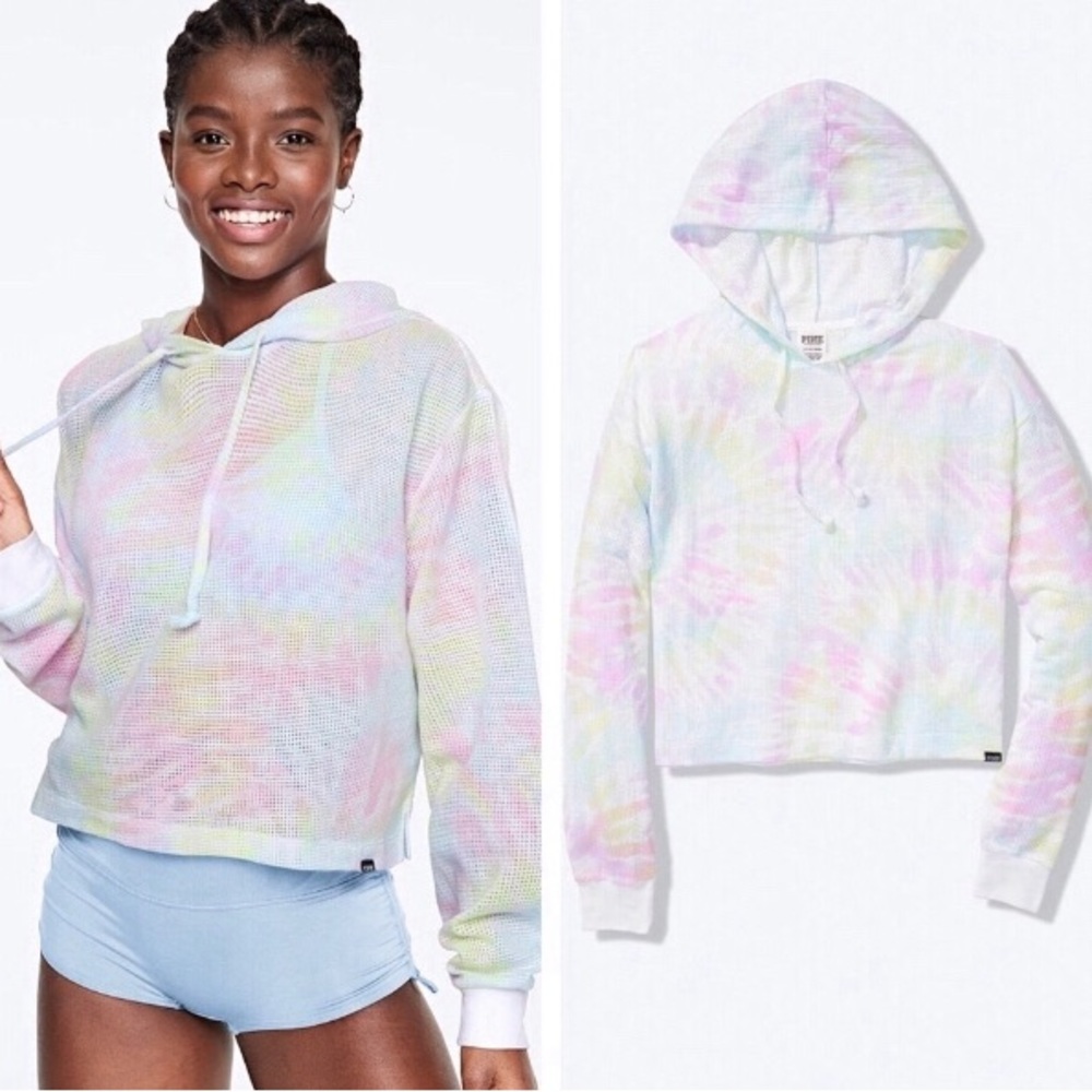 🍭vs pink gorgeous mesh hoodie xlarge! No offers ❌